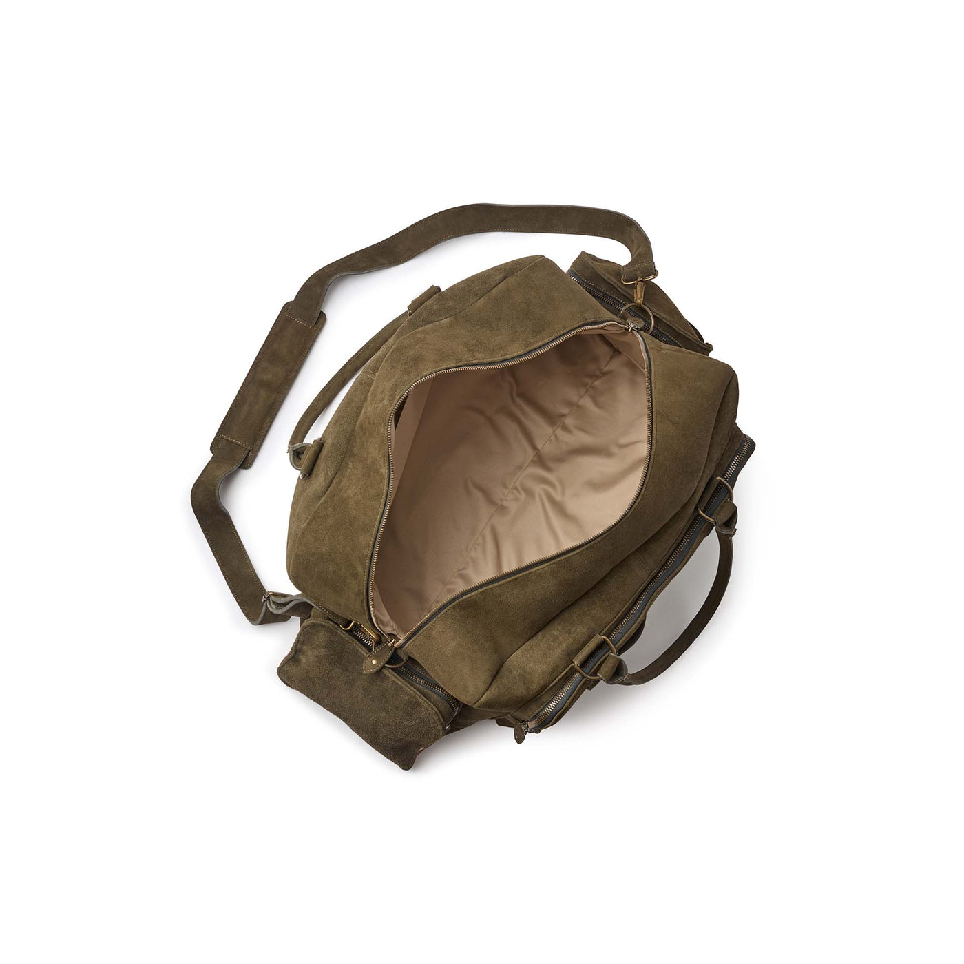 Suede Camper Bag - Green