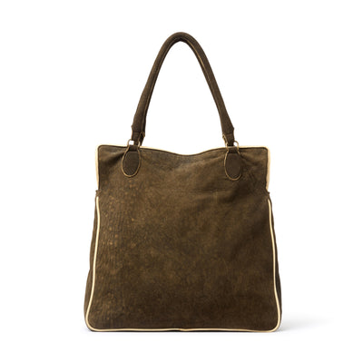 Artisan Tanned Nizza Deerskin Leather Tote - Maple