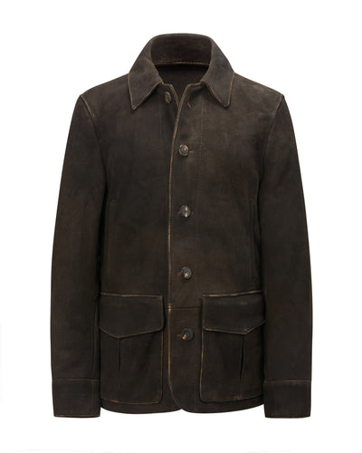 Meindl Deer Leather Finley Jacket - Ahorn Brown