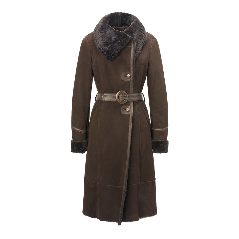 Women's Curie Coat - Dark Brown