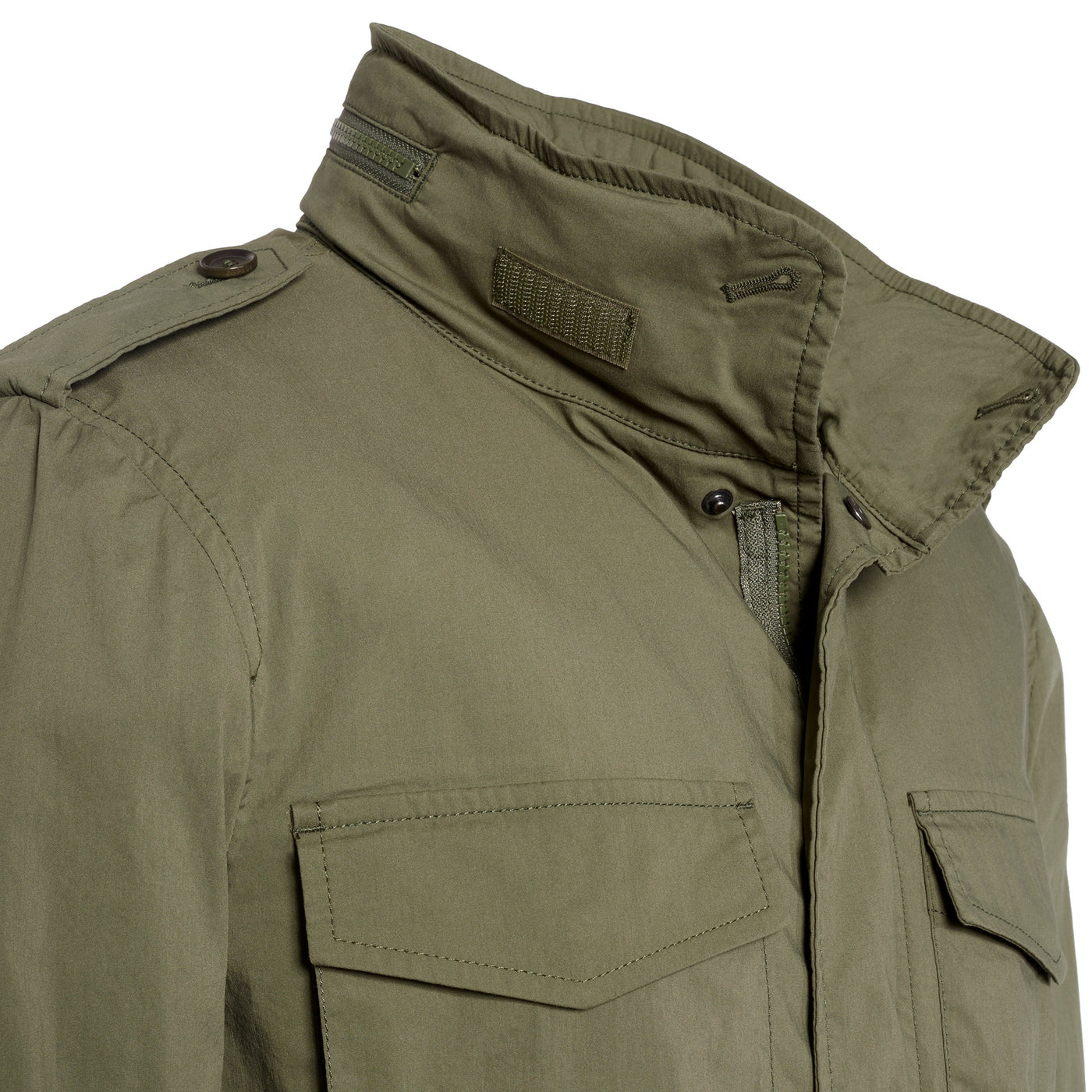 Lightweight Cotton Field Jacket - Military Green