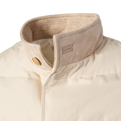 Techno Quilted Vest - Tan