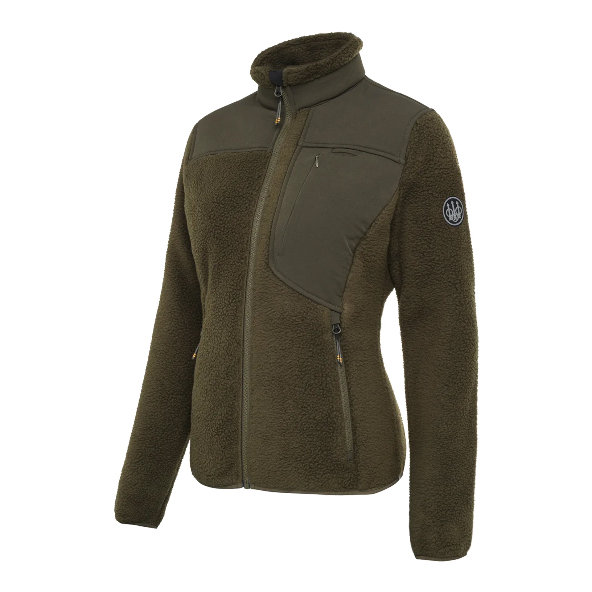 ベータ Beretta Womens Halifax Sherpa Jacket in Green Moss Fleece