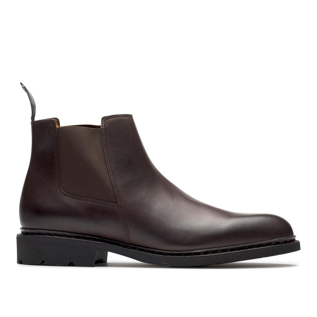 Paraboot Chamfort double elastic ankle boots in cafe brown leather
