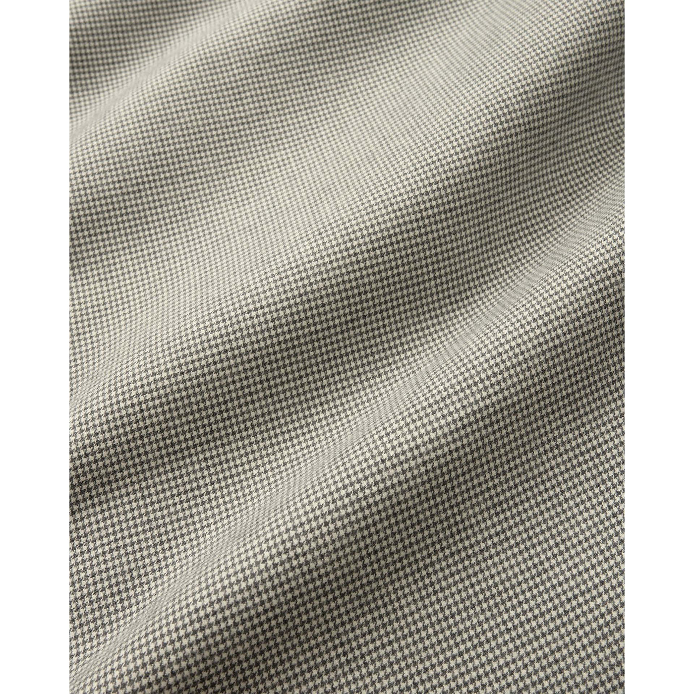 Fine Houndstooth Luc Due Flann Shirt - Brown & Cream