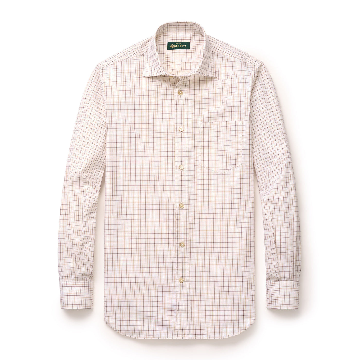 Tattersall Check Luc Due Shirt - Earth Check