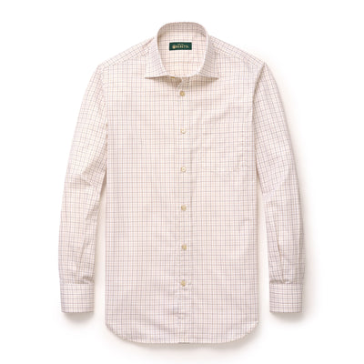 Tattersall Check Luc Due Shirt - Earth Check