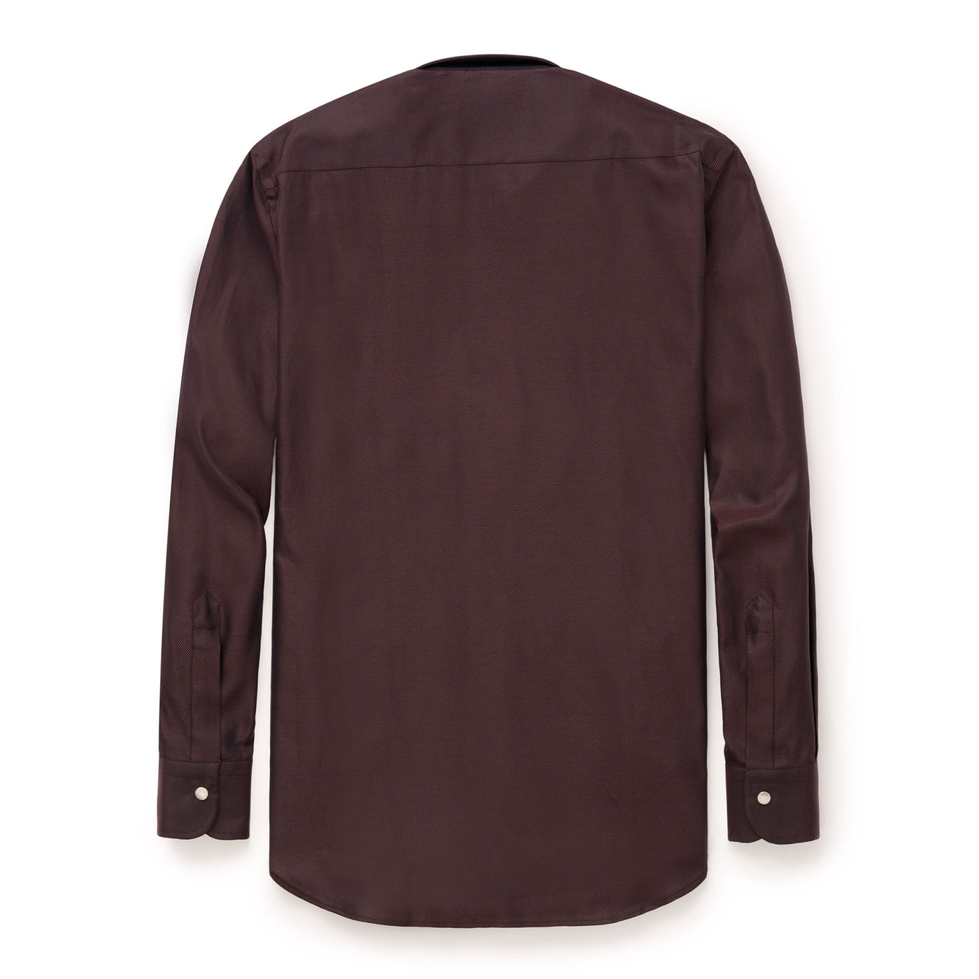 Fancy Twill Western Dress Shirt - Brown