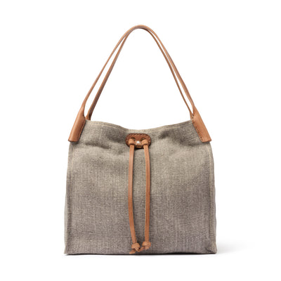 Romanelli Canvas Shopper Bag – Grey