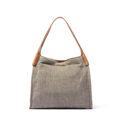Romanelli Canvas Shopper Bag – Grey