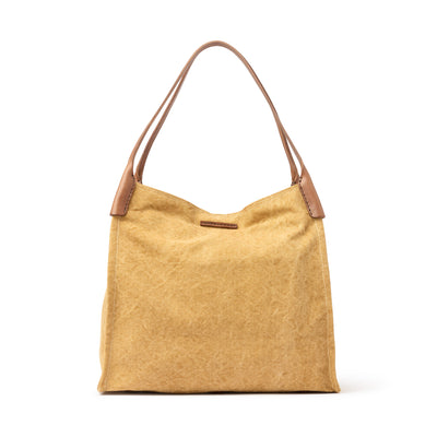 Romanelli Canvas Shopper Bag – Yellow