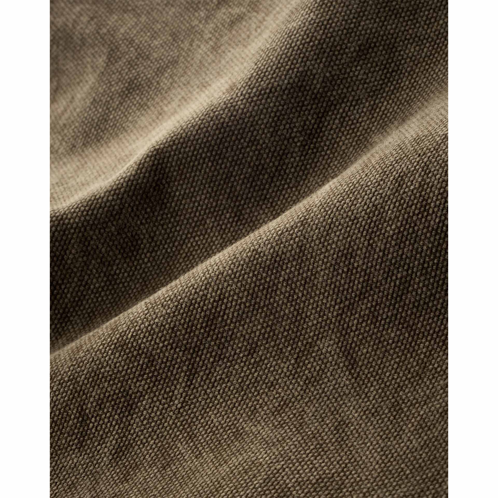 Italian Artisan Leather & Canvas Travel Duffle - Khaki