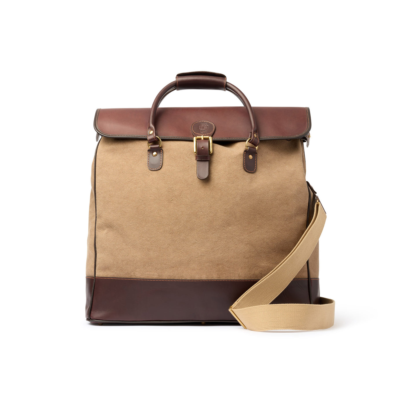 Romero Large Travel Bag – Brown Canvas