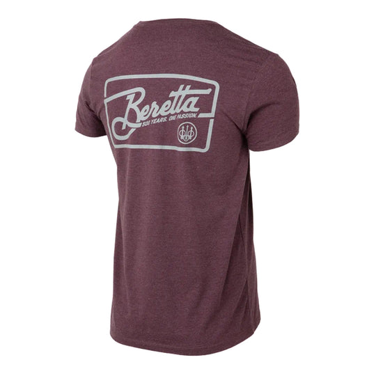 Beretta Men's Retro Patch Hunting T-Shirt - Breathable Cotton Blend Short Sleeve Shirt For Outdoor & Casual Wear