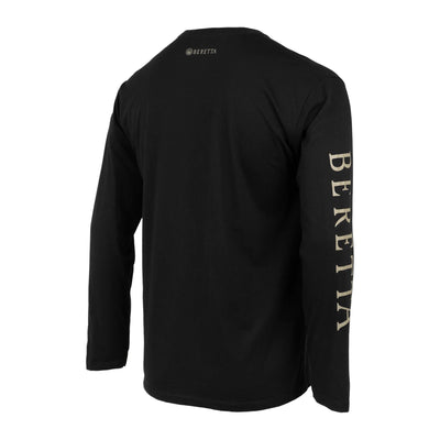 Trident Logo Long Sleeve T-Shirt - Black