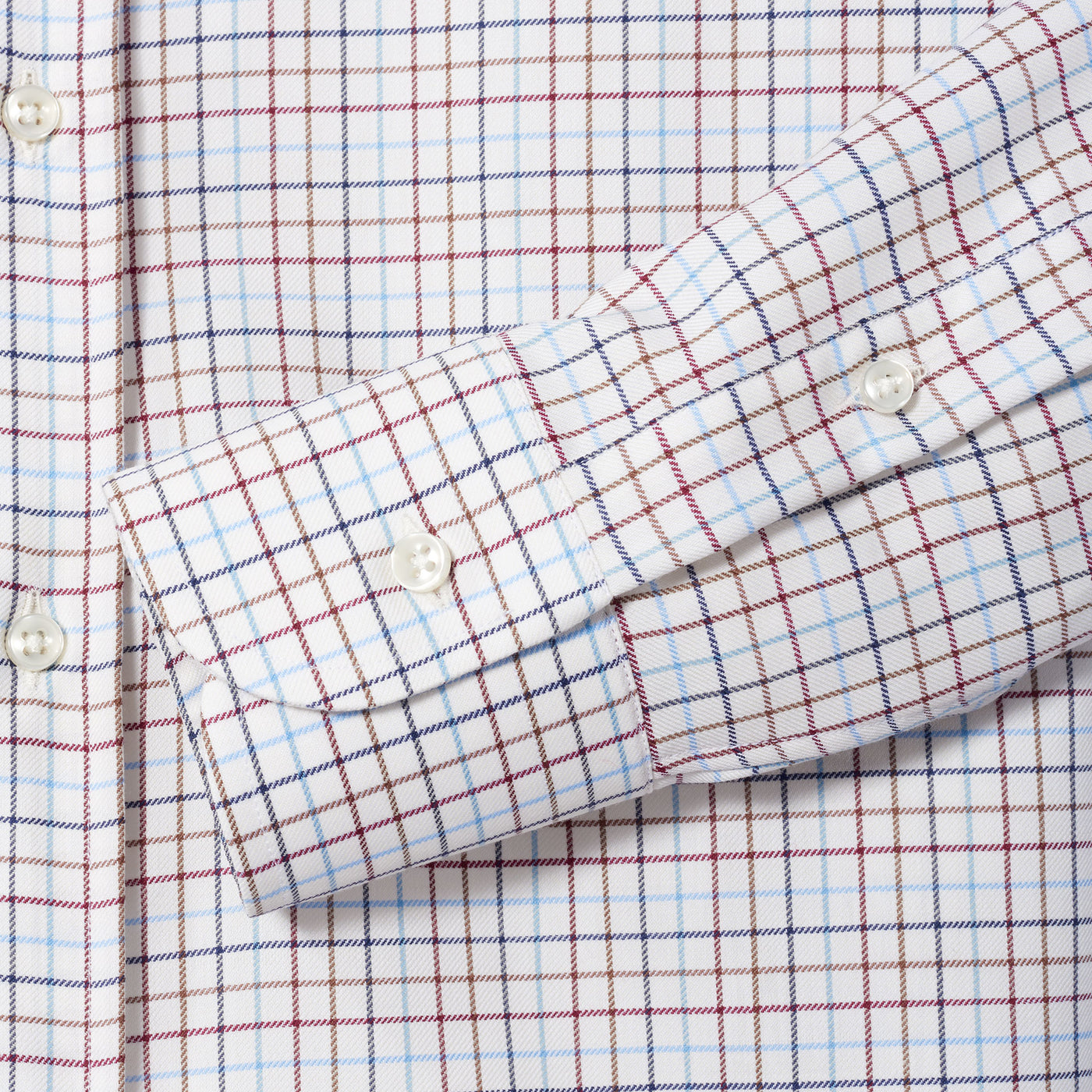Tattersall Multi Check Cotton Luc Due Shirt - Multi