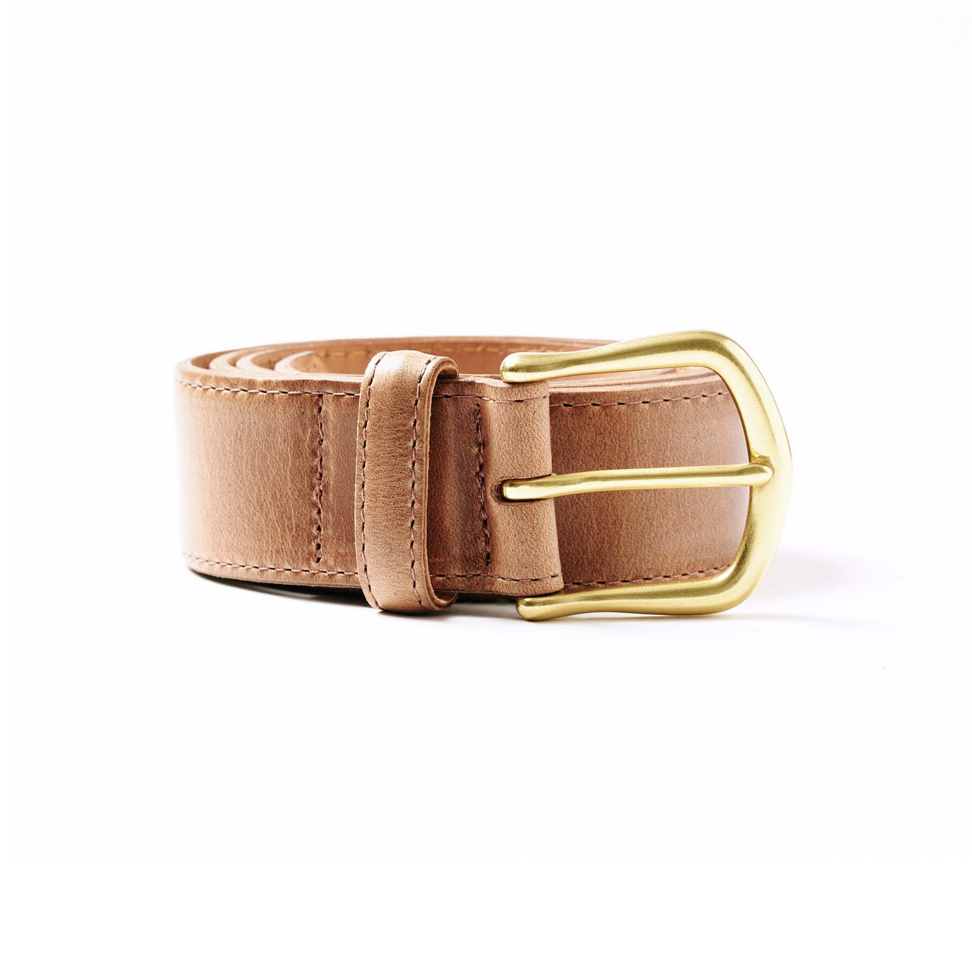Horween Chromexcel Belt with Natural Brass Buckle