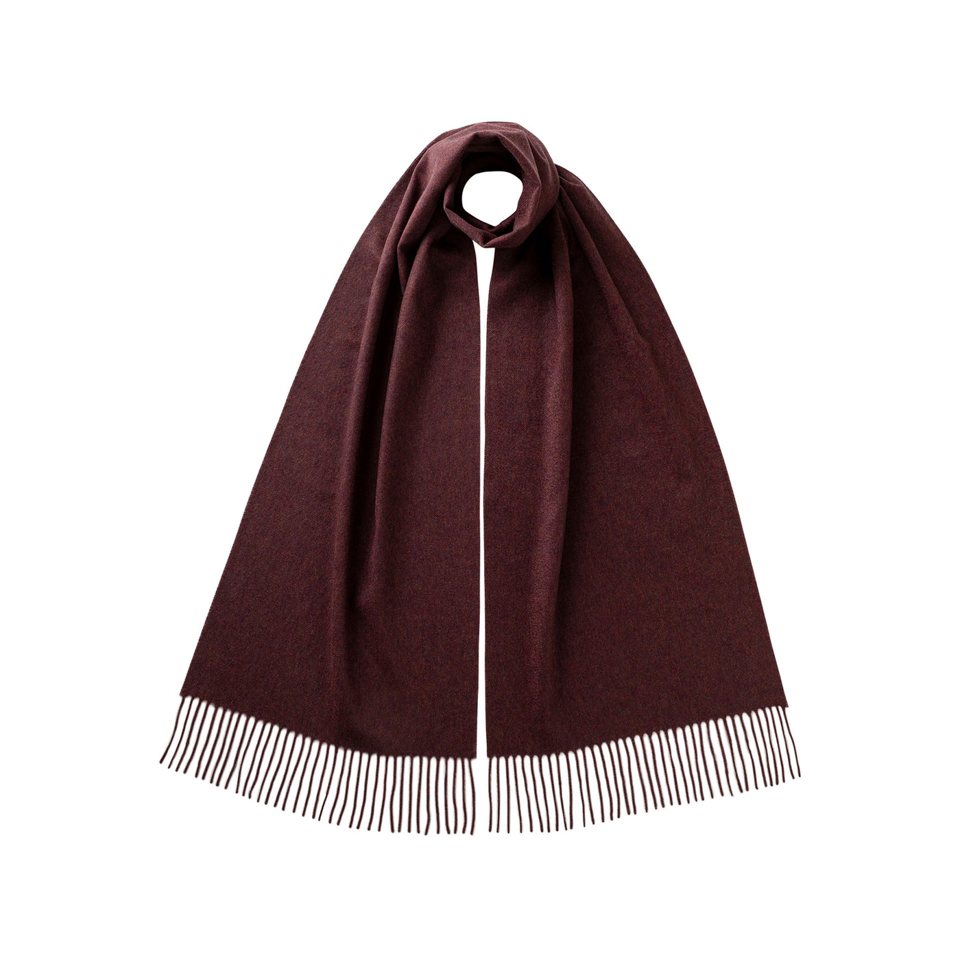 Plain Wide Scarf – Damson