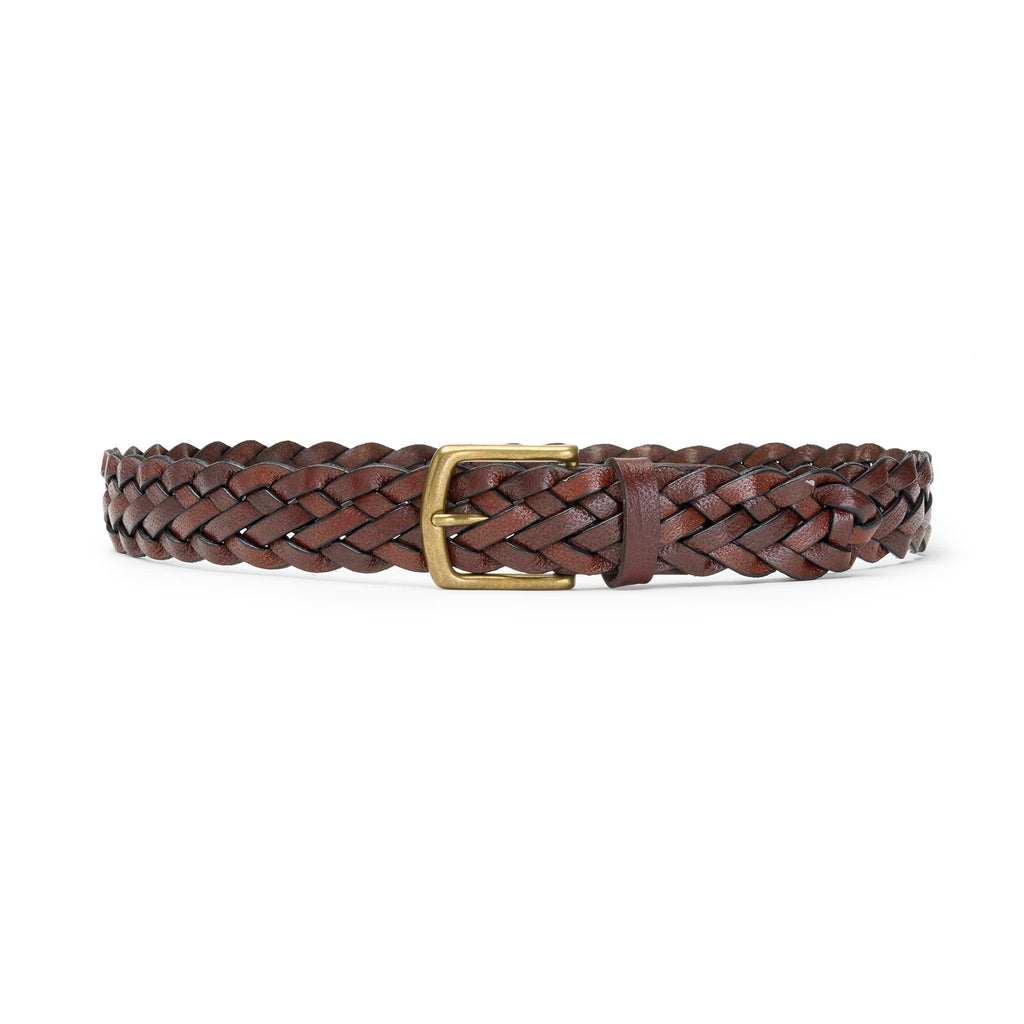 WKB_MENS_CLASSICBRAIDBELT_CHOC  display picture 1