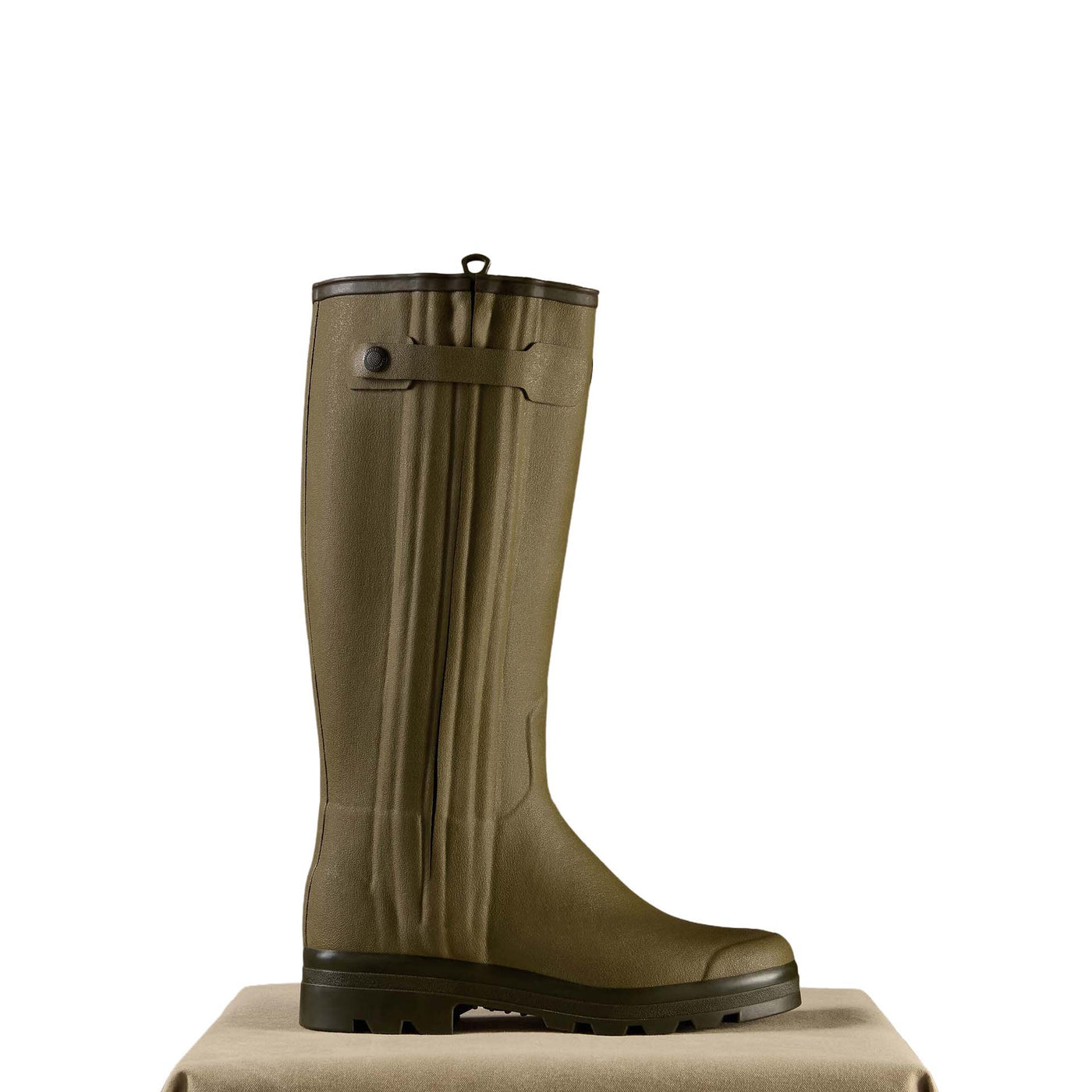 Chasseur Leather Lined Wellington Boot - Iconic Green