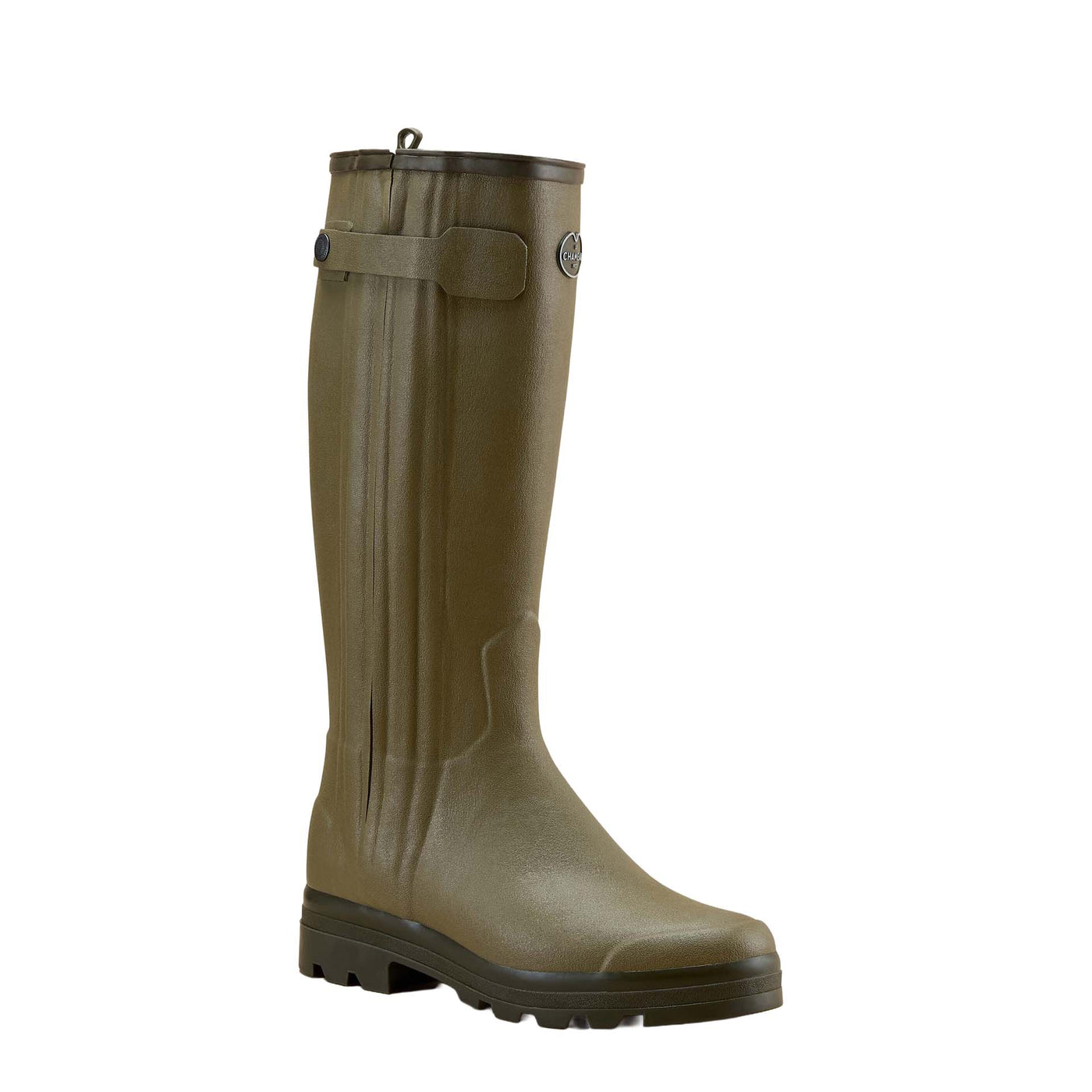 Chasseur Leather Lined Wellington Boot - Iconic Green