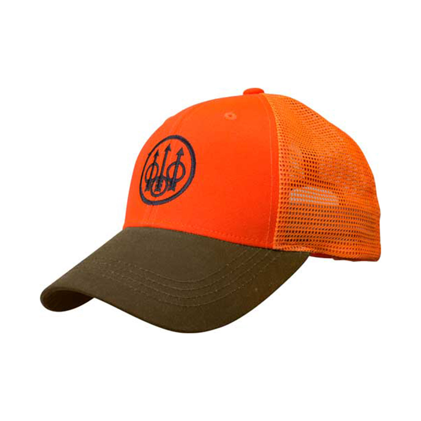 Beretta Cap Upland Trucker - Blaze Mesh Back Orange/tobacco
