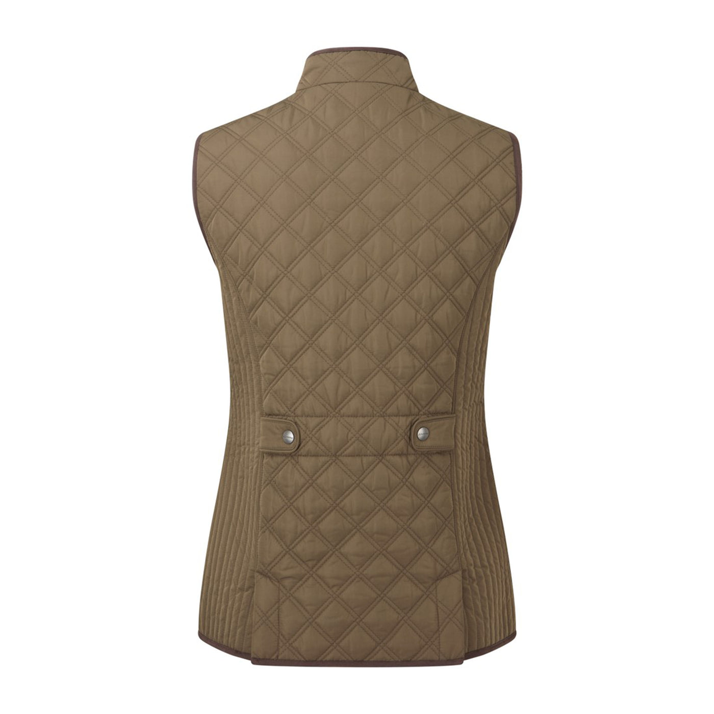 Shop Ladies Quilt Gilet coyote brown | Johnstons of Elgin