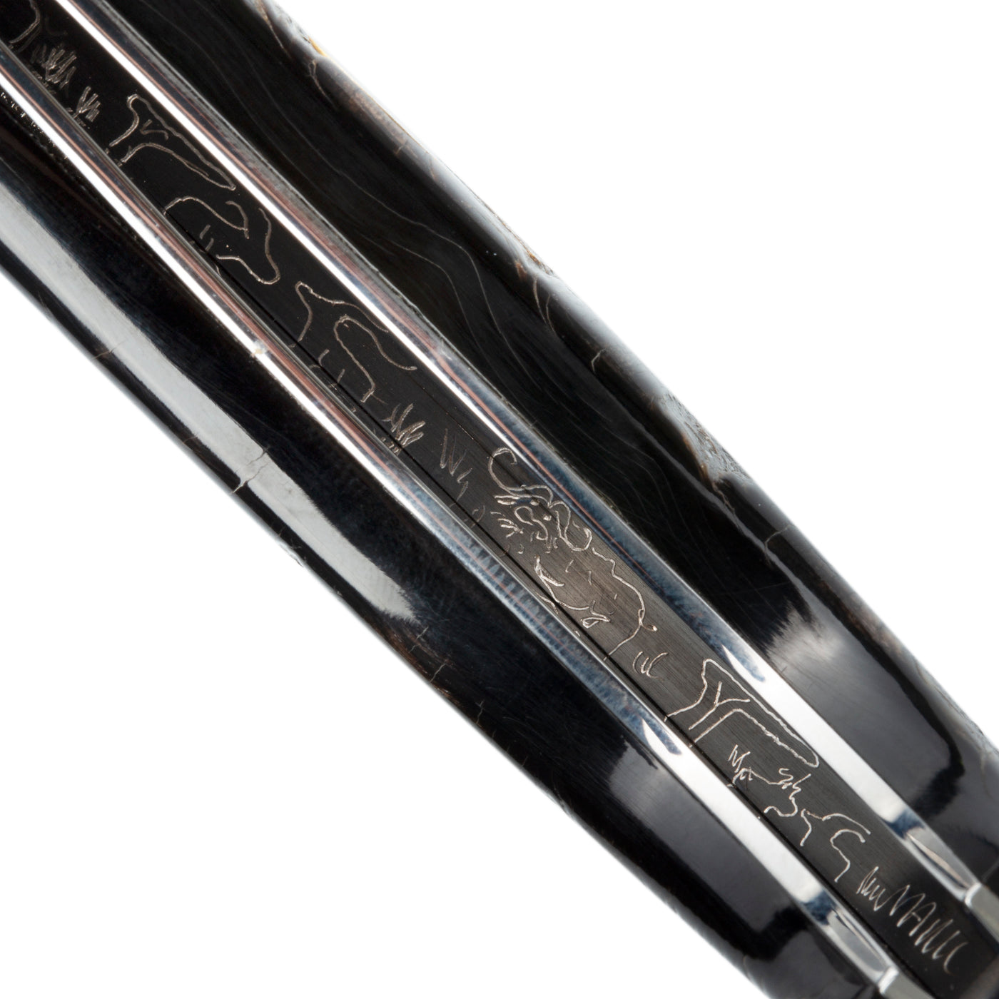 Buffalo Bone 2 Color Polished Blade Knife | LaPlace's 1515