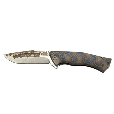 Michael Zieba S5 Mini M390 Steel Blade Flipper Knife for sale