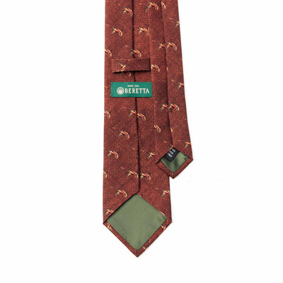 Printed Herringbone Pheasant Tie | Laboratorio Santina
