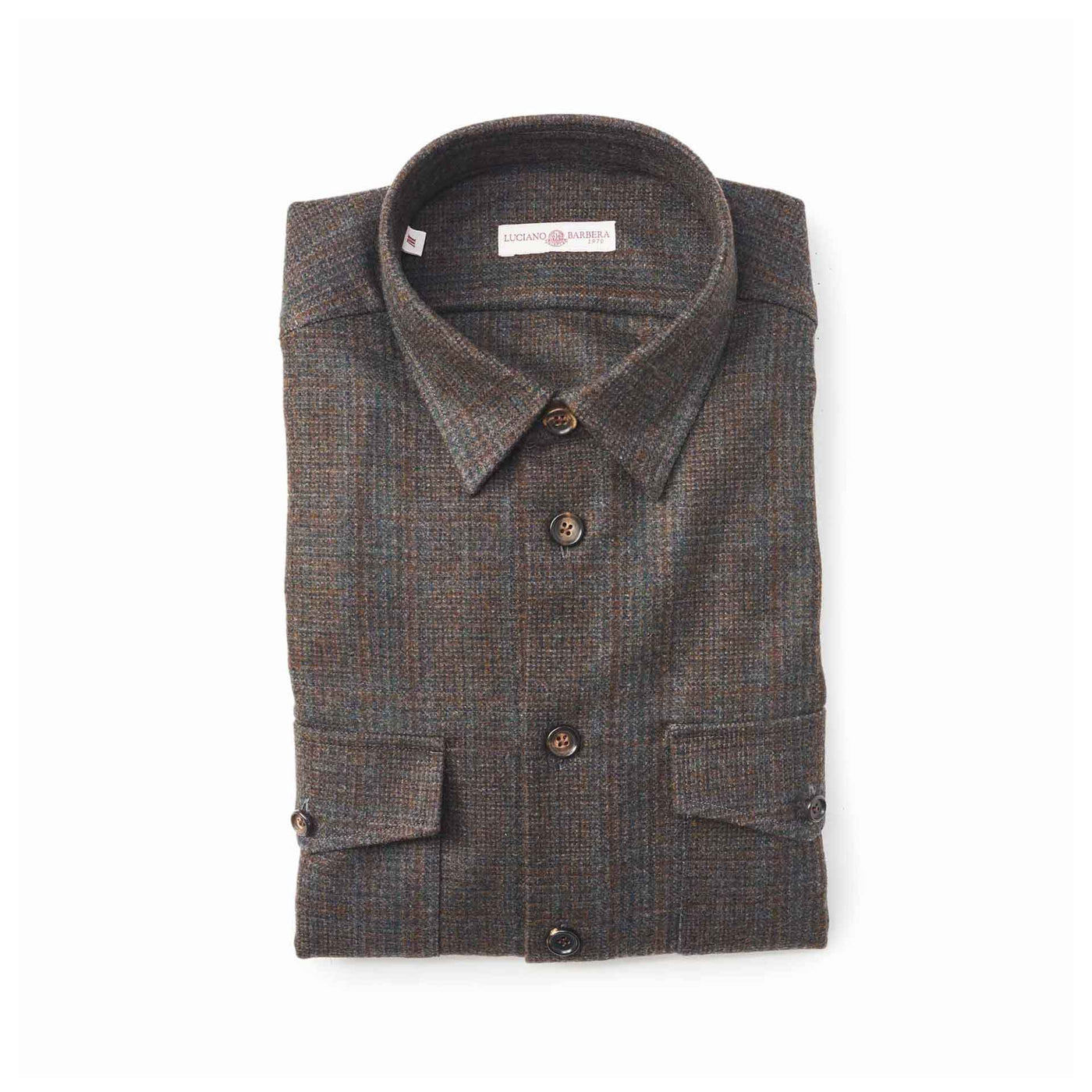 Men's Woven Shirt - Brown Glenplaid