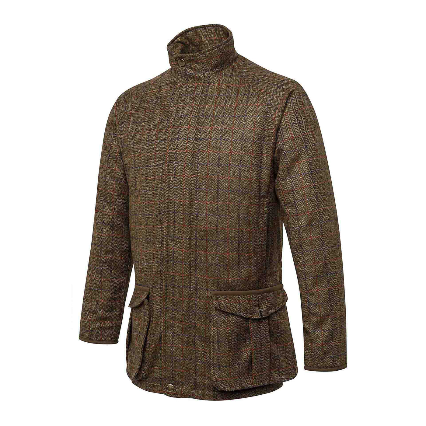 St James Coat - Green Blue Checked