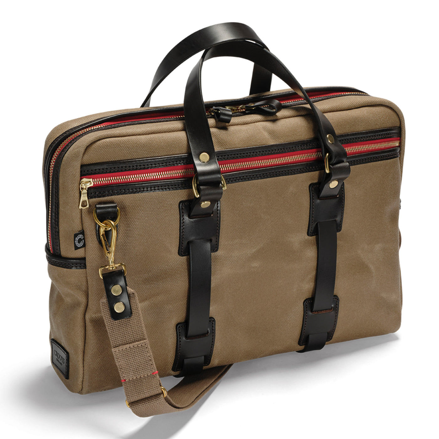 Vintage Canvas Laptop Bag - Sand