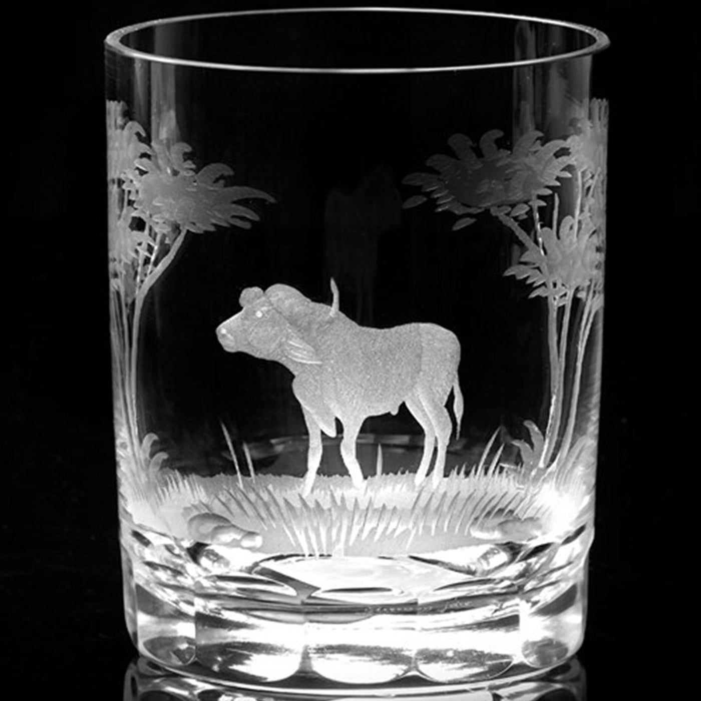 African  Double Old Fashion Glass