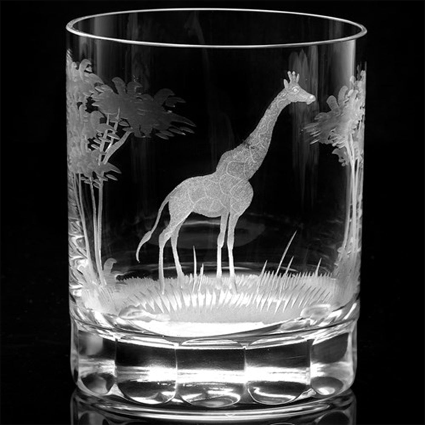African  Double Old Fashion Glass