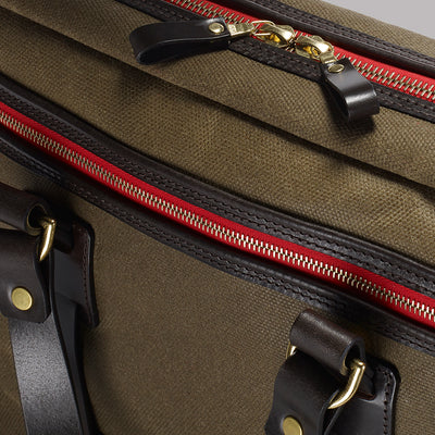 Vintage Canvas Laptop Bag - Moss