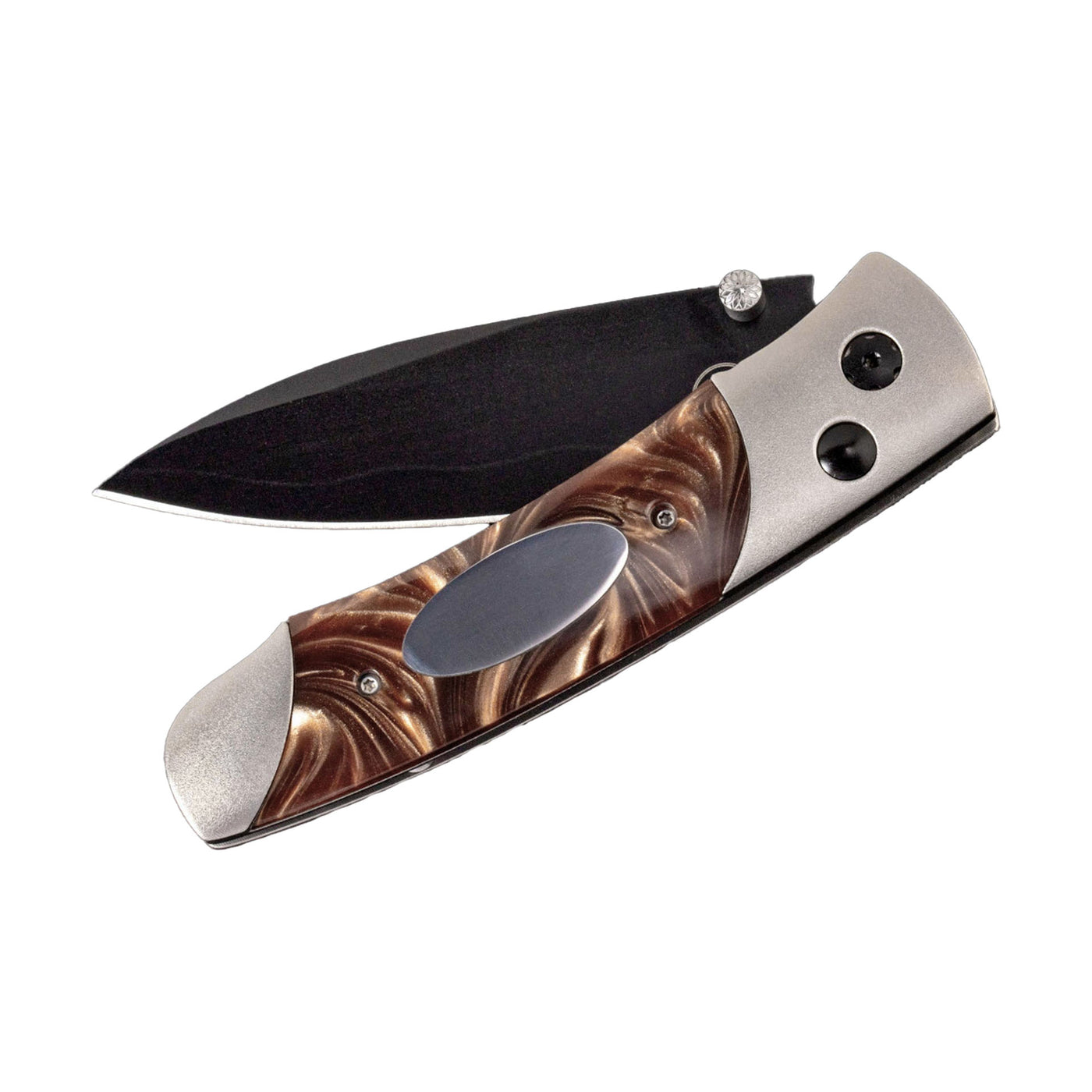 A200-3B' Pocket Knife Brown with kirinite handle
